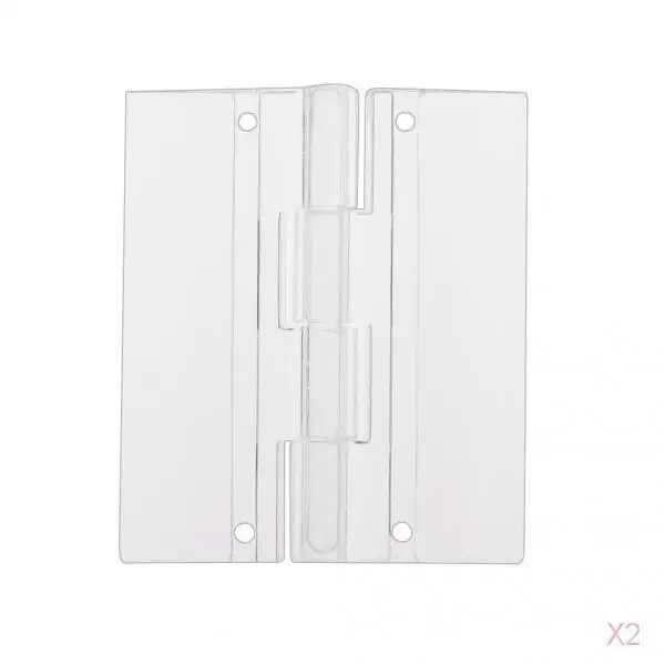 20pcs 45x38mm Fashion Acrylic Miniature Cabinet Door Mini Hinge Plexiglass Hinges Home Improvement