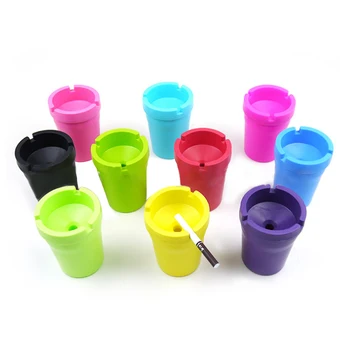 

Mini Portable Ashtray Cigarette Cup Car Butt Bucket Smoke Ash Holder Candy Color
