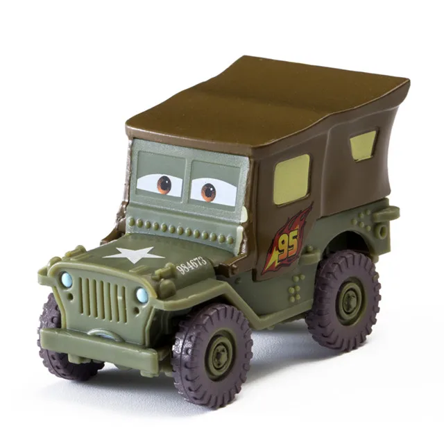 Disney Pixar Cars 2 3 Новинка Молния Маккуин Джексон шторм Рамирез матер 1:55 литая под давлением модель автомобиля из металлического сплава игрушка детский подарок - Цвет: Sarge