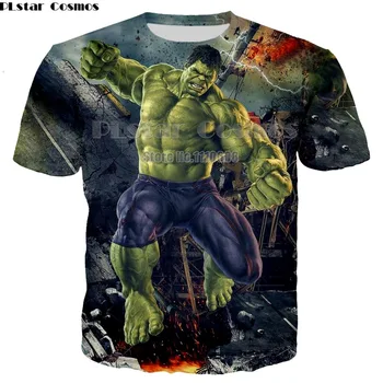 Newest Hulk T-Shirt comics The Avengers heros t-shirt 3D printing Superhero Thanos Hawkeye Hulk Shirt 7XL thanos vs hulk