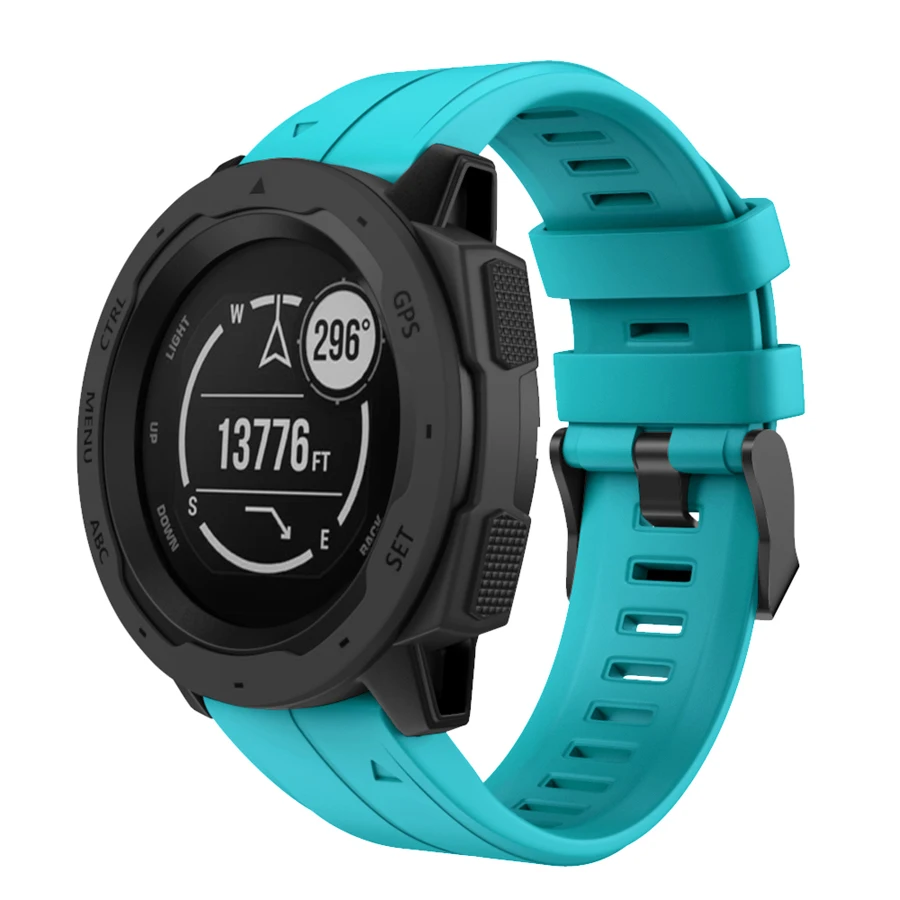 Силиконовый ремешок для часов JKER для Garmin Instinct Quick Release Sport Replacement Strap Easy Fit Watch для Fenix 5 5 Plus ремешок для часов