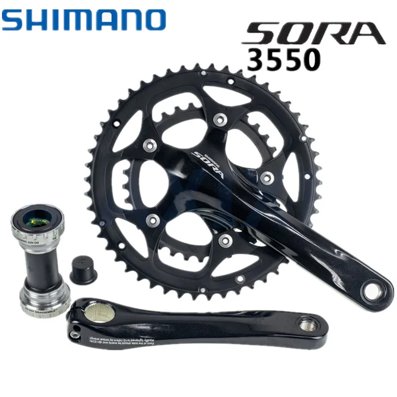 SHIMANO Сора 3500 дорожный велосипед 2x9 Скорость указано 18С набор 7 наборы переключения передач CS-HG50-9 кассеты тормозной суппорт коленчатые рычаги с защитой BB