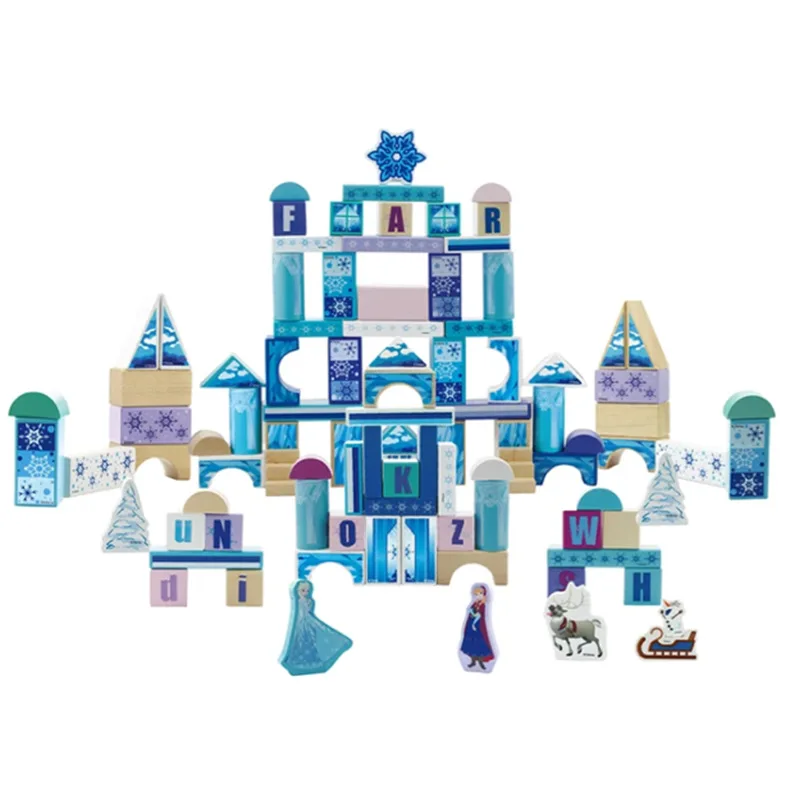 Disney Frozen Romance Bucket строительные блоки для детей 100 детские игрушки девочек в замке