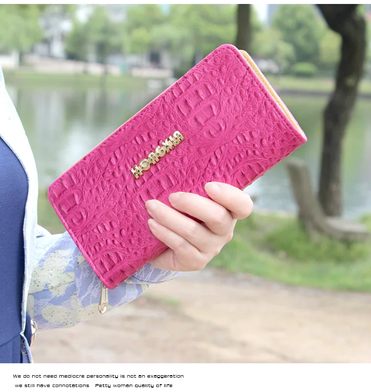 

New large capacity single zipper evening bag clutch bag
