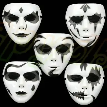 

100pcs Mask Face Mask Halloween Party Mask Hip-Hop Masquerade Ghost Dance Performances Masks