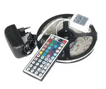5050 LED Strip 5M 300Led SMD RGB 60LED/M Lamps DC12V White CW WW RGB Flexible light + IR Remoter + 12V 3A Power supply Lighting