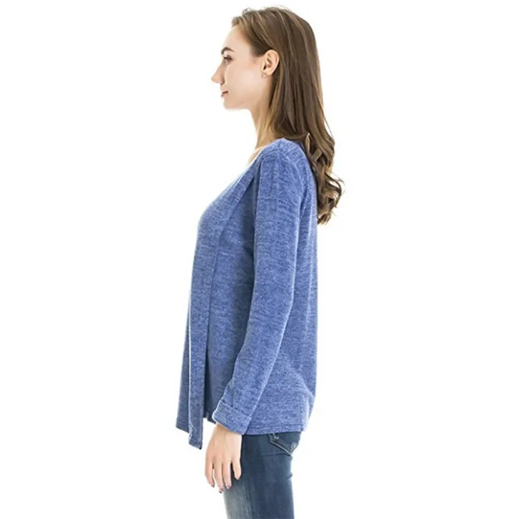 Winter Autumn Fashion Maternity Clothes long sleeve pregnancy T-shirt Breastfeeding Clothes for Pregnant Women Nursing tops (5)