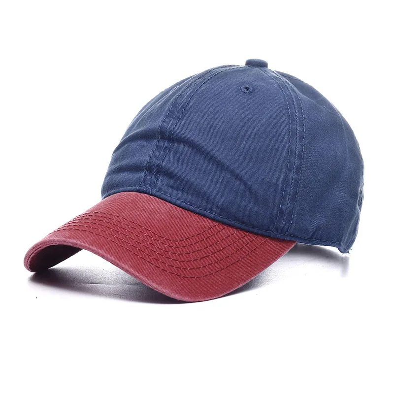 [A17] verano colores mezclados lavados Denim Snapback sombreros otoño hombres mujeres gorra de béisbol Golf Sunblock Beisbol Casquette Hockey caps