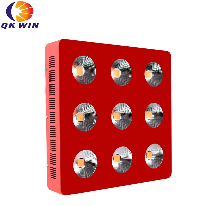 Qkwin G9 COB светодиодный светильник для выращивания 2700 Вт с 9 шт. 300 Вт светодиодный полный спектр с отражателем для высокого номинального значения полный спектр растительный светильник ing
