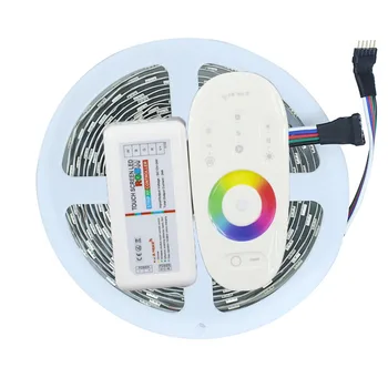 

5M RGBW RGBWW 300Leds 5050 SMD LED Strip Light Non-Waterproof DC12V + RGBW 2.4G Touch Screen RF Remote Controller