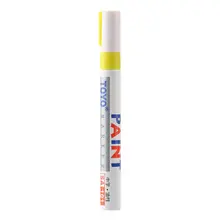 2017 High Quality 1pcs Tyre Permanent Paint Pen Tire Metal Outdoor Marking Ink Marker Creative yellow color