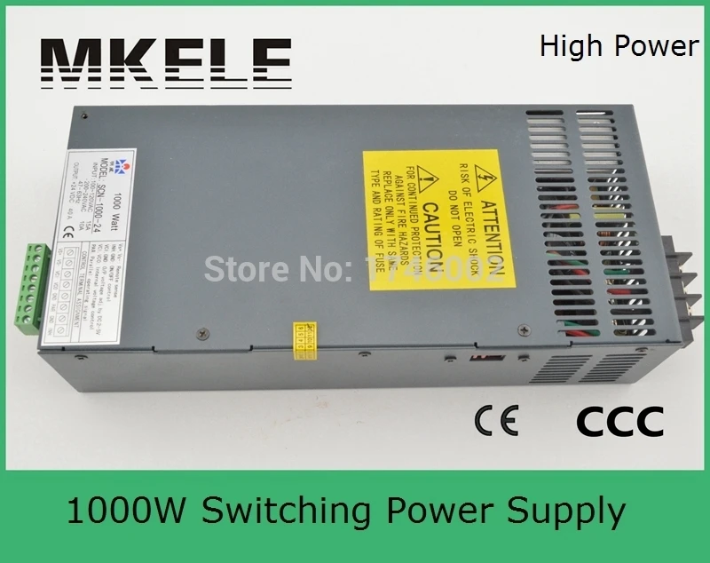 

AC-DC high power factory direct sale 24v 1000w SCN-1000-24 high watts single output Switching power supply for LED Strip light