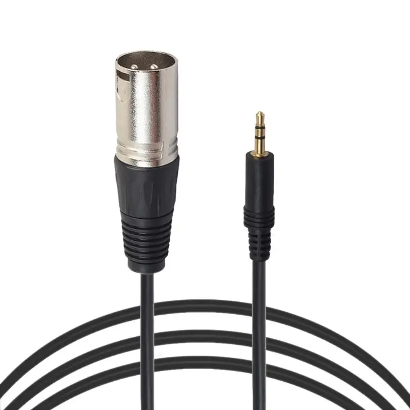 

3m 3pin XLR Male to 3.5mm 1/8inch TRS Male Microphone Cable Audio Adapter Cables Cord Wire Line for DVD Speaker Amplifier