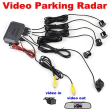DIYKIT Auto Reverse Video Parkplatz Radar 4 Rückfahrkamera Backup Sicherheitssystem Sound Buzzer Alarm Alarm Für Kamera Auto Monitor