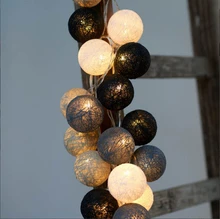 20PCS,christmas lights,garland string lights,AC110V/220V,cotton ball light,home indoor decoration,wedding decoration,fairy light