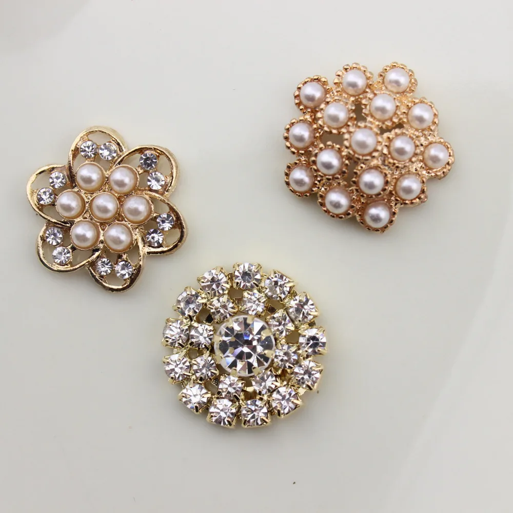 wholesale 50pcs/lot 20mm rhinestone button Bling diamond Flat Back korean hair accessory bt06