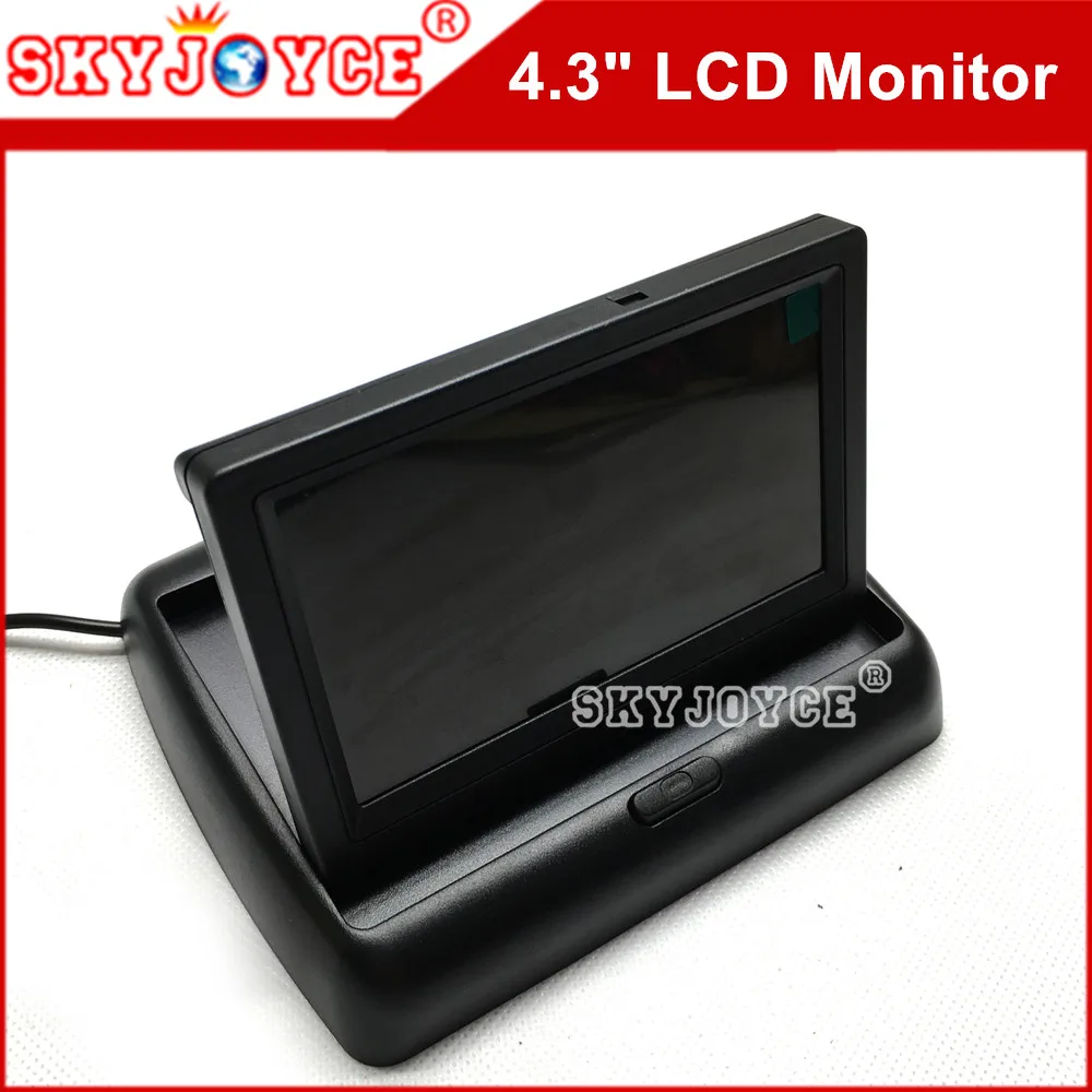 

Foldable 4.3'' car monitor TFT LCD monitor Car camera Rear View Monitor Reserving backup Color Display Screen NTSC PAL camera