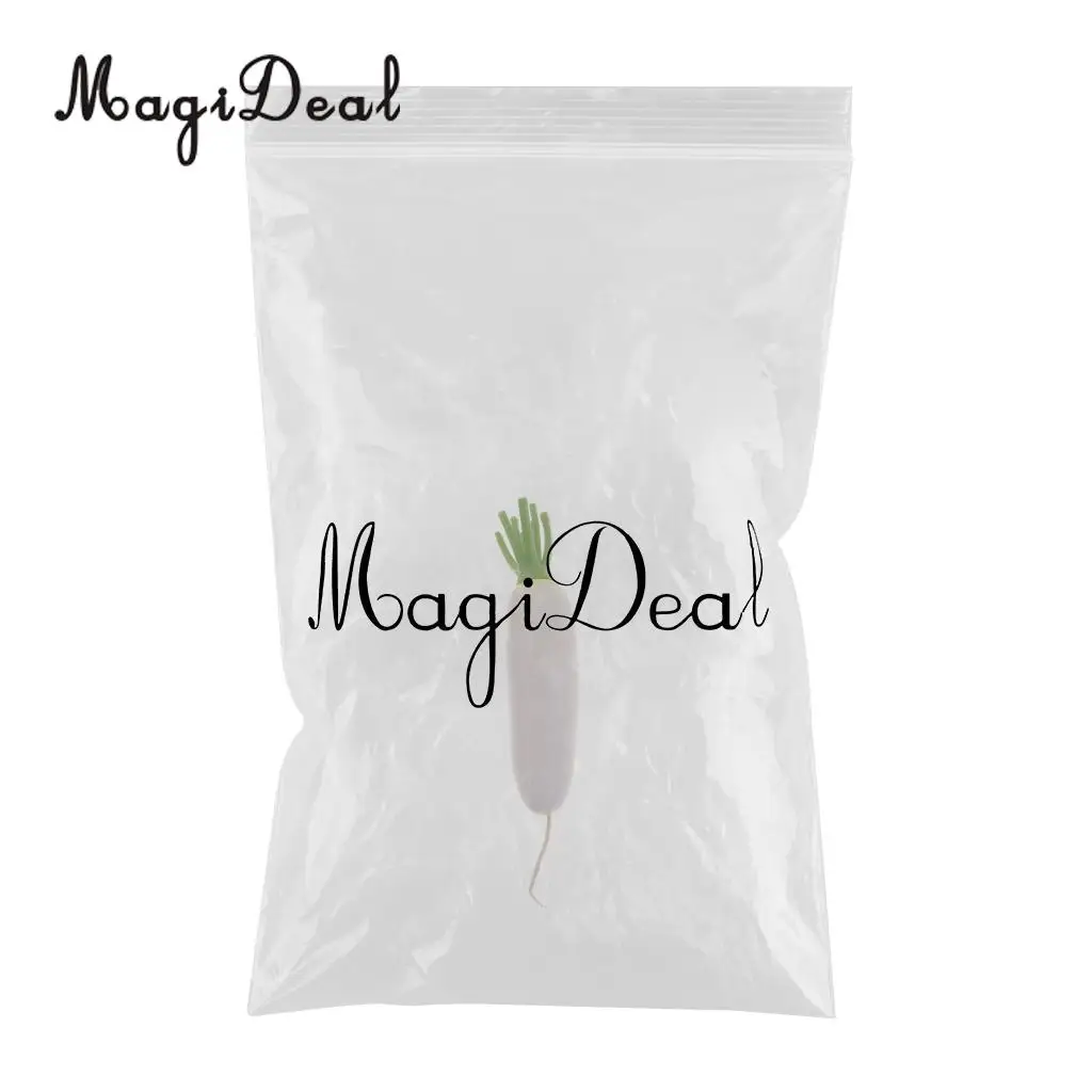 MagiDeal Decorative Plastic Artificial Fake Vegetables Carrot White Radish White Radish Cabinet Home Decoration 