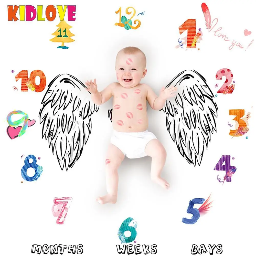 Kidlove милые новорожденные реквизиты для фотографии фон для фото младенцев Одеяло творческие ангельские крылья Одеяло фотодекор zk30