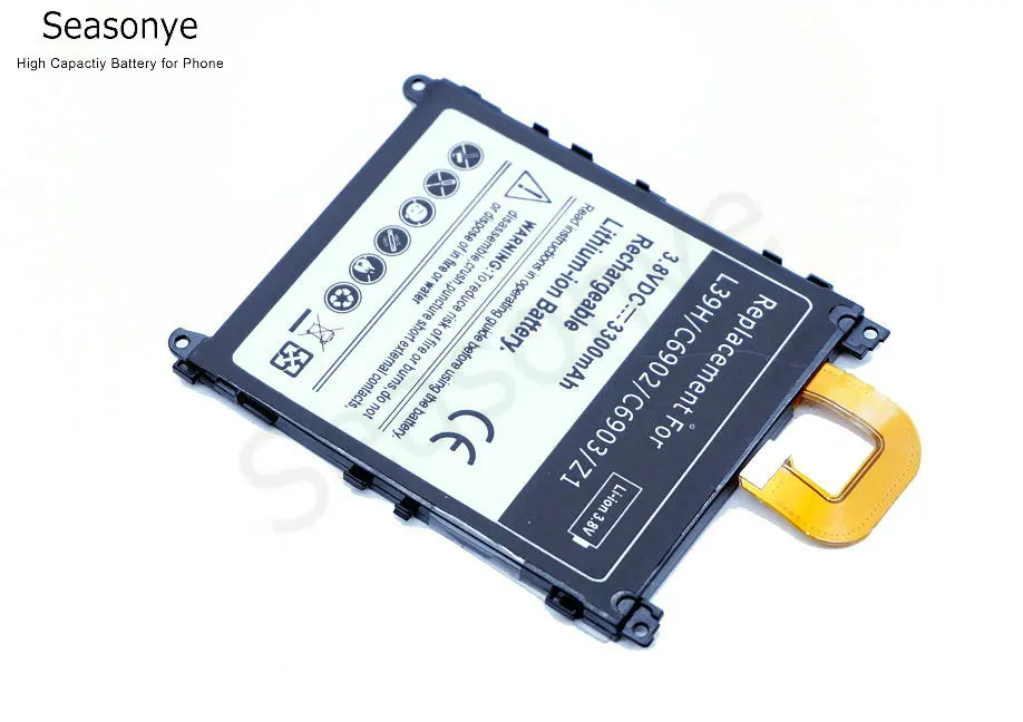 Seasonye 1x3300mAh LIS1525ERPC Сменный аккумулятор для Z1 L39H C6902 C6903 L39T L39U C6916 C6943 D5503|battery for|3300mah