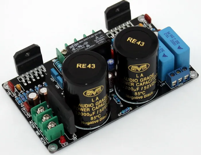 Плата усилителя breeze audio LM3886 2 0 UPC1237 10000 мкФ с защитной платой для динамика 2*68