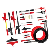 26 шт. сменный мультиметр зонд тестовый кабель Аллигатор клип комплект