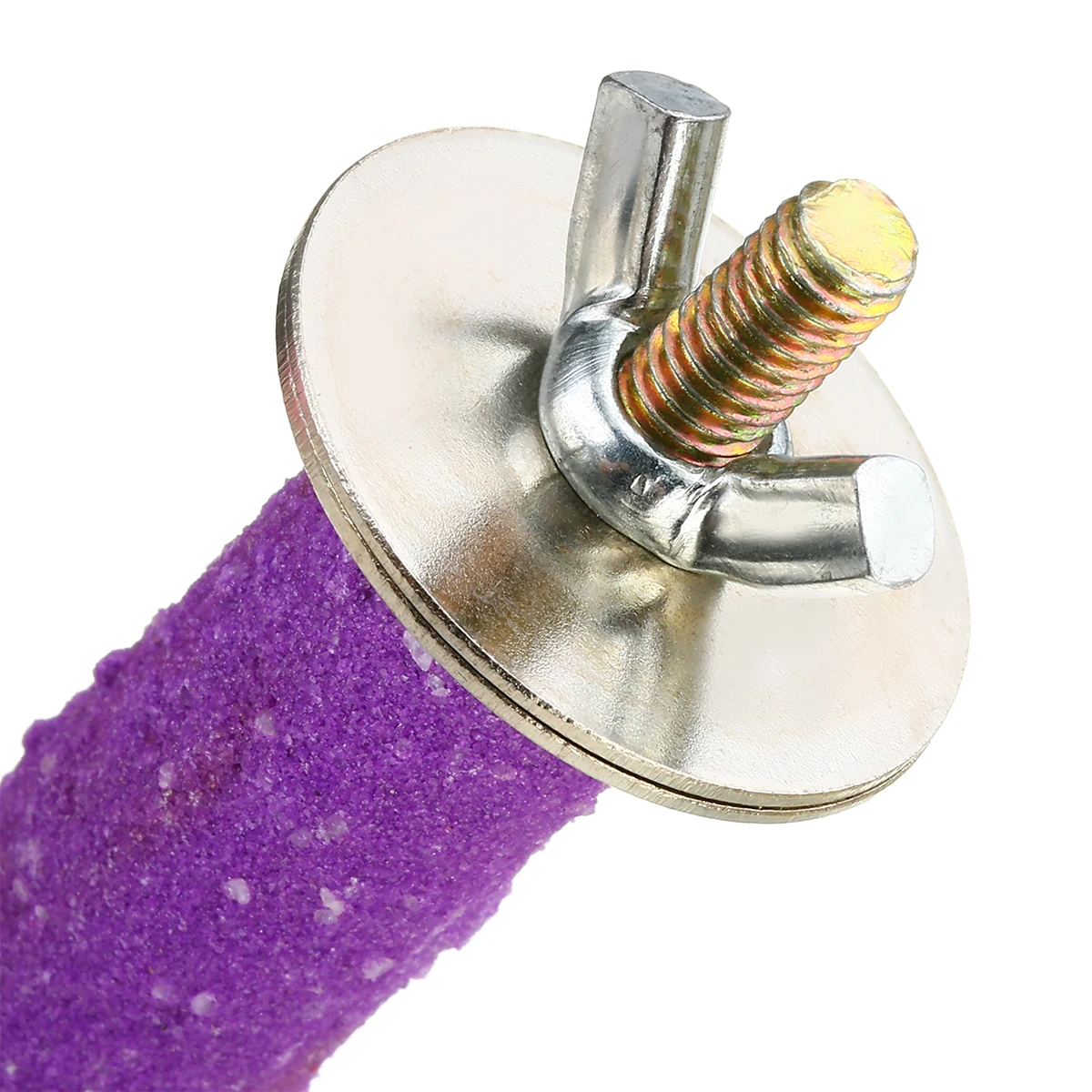 Colorful Parrot Paw Grinding Toys Cage Perches Stand 14x1.5cm For Pet Bird
