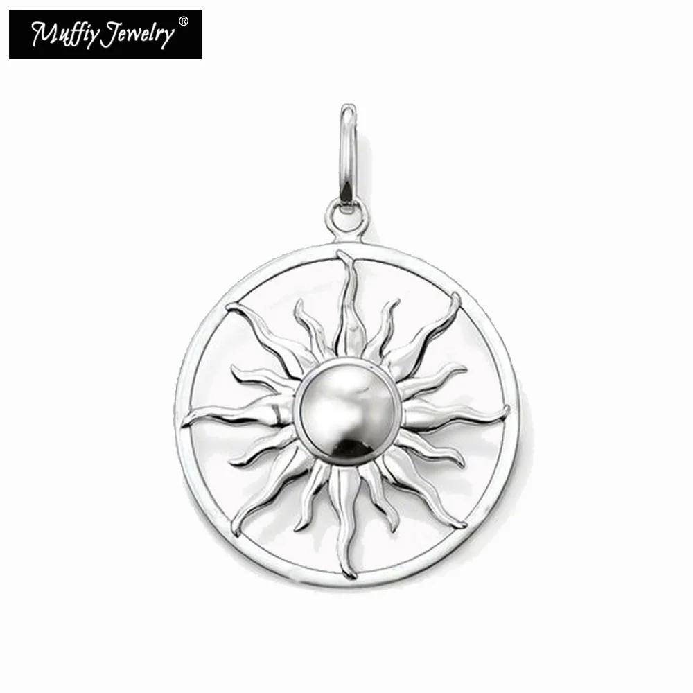 

White Silver Sun Pendant,Thomas Style Glam Fashion Good Jewelry For Men And Women,Ts Gift In 925 Sterling Silver,Super Deal