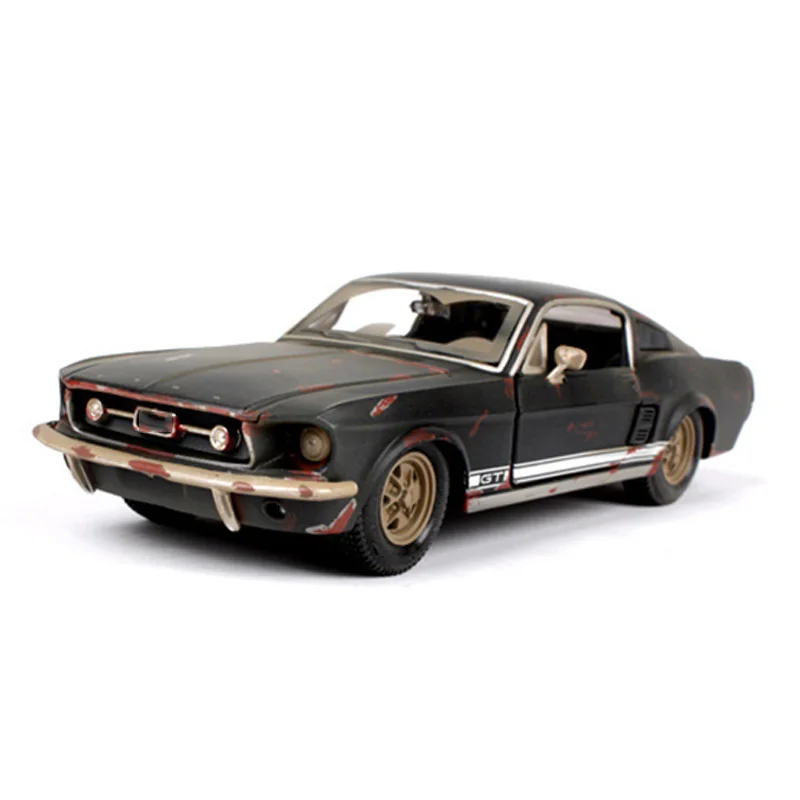 Детские игрушки Maisto 1:24, старая версия 1967, Mustang GT, черные спортивные гоночные машины, 1/24 сплав, литая под давлением модель автомобиля, игрушки для коллекции