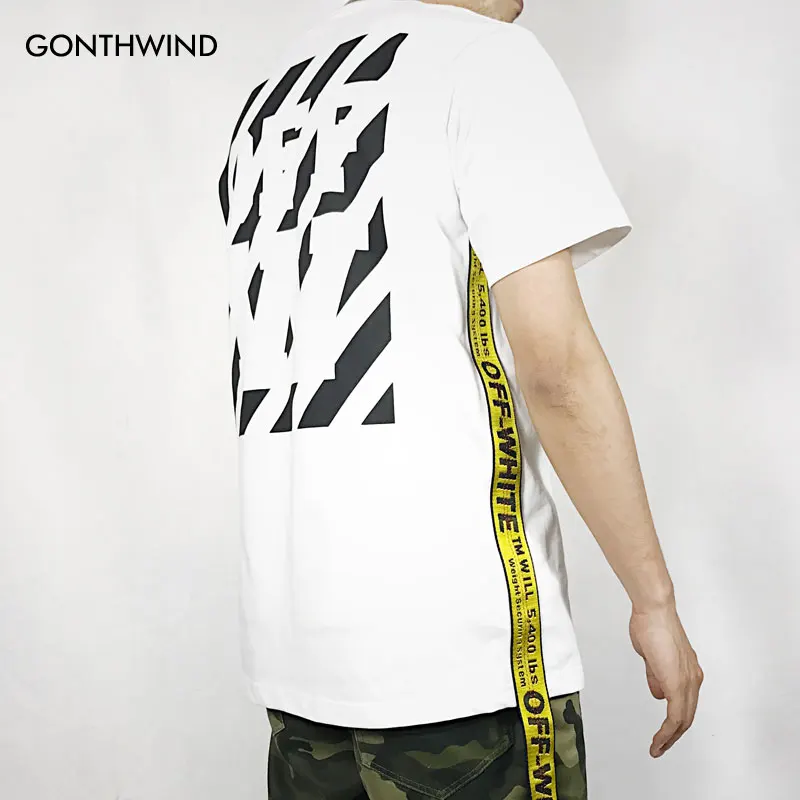 Off white t shirt with strap Clearance