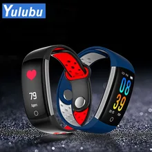 Yulubu 0,96 ЖК-дисплей Q6 Смарт монитор сердечного ритма Фитнес браслет IP68 Водонепроницаемый часы кровяное Давление кислорода фитнес-трекер