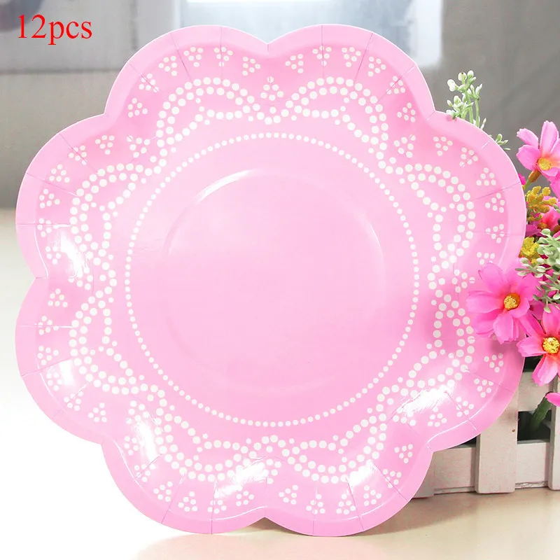 aliexpress com buy 56pcs lot disposable flower paper plates for flower paper plates and napkins