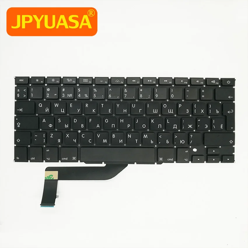 Новая русская клавиатура с английской раскладкой для MacBook Pro Retina 15 дюймов A1398 2012 2013