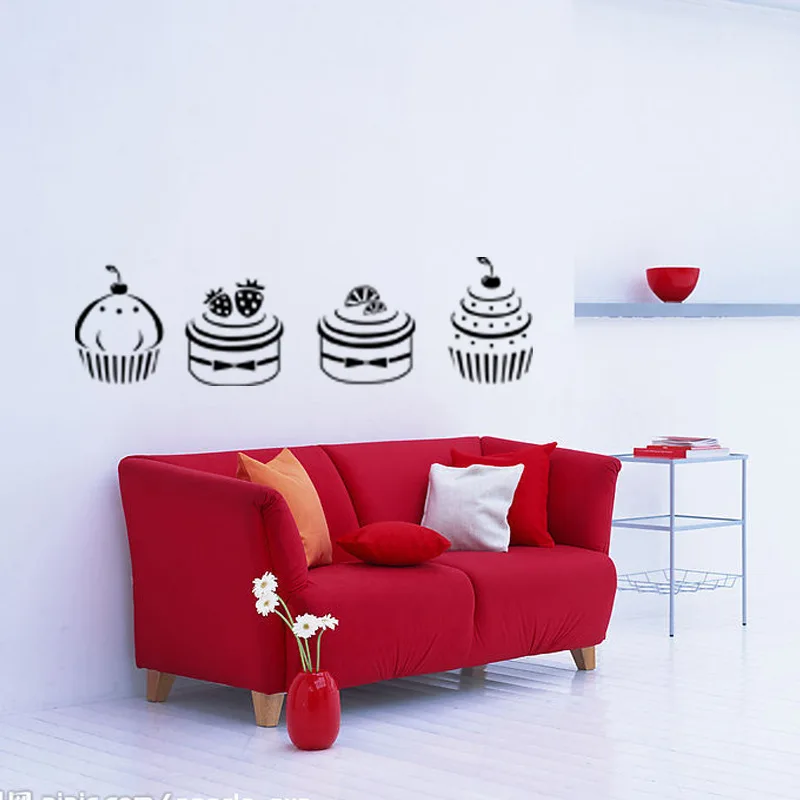 

GB294 Cartoon Birthday Cakes Art Vinyl Wall Stickers Wall Decals Home Decor Bedroom Living Room Decoration