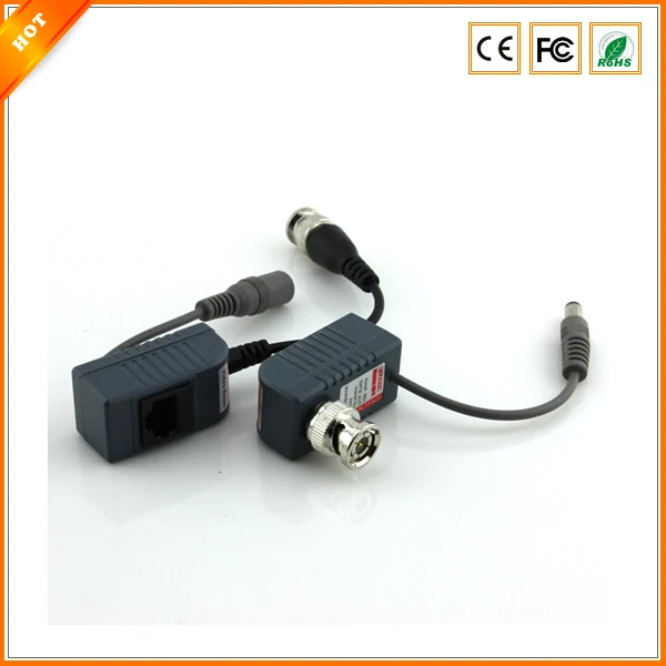 

Free Shipping CCTV RJ45 UTP Video Balun Transceiver, with Video and Power