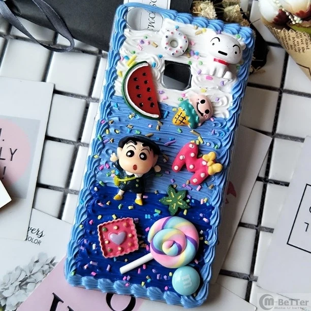 Чехол для Samsung s10/s10plus DIY note 8/note 9 3D Crayon Shin chan чехол телефона Galaxy s8/9 + s6/s7 edge кремовый