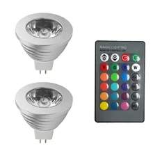 Mr16 rgb lâmpada led para férias, dc 12v rgb holofote de alta potência 16 cores ir remoto lâmpada