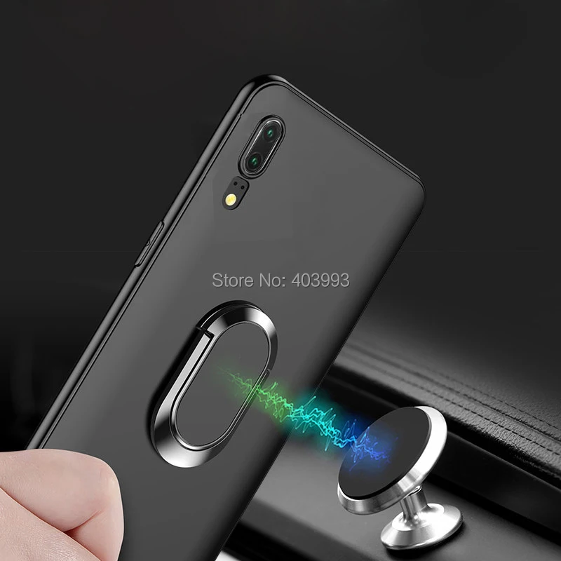 

Magnetic Car Holder Case For ZTE Axon 10 Pro A2020PRO Ultra-thin Soft Silicone TPU Phone Cases Cover For ZTE Axon 10 Pro A2020