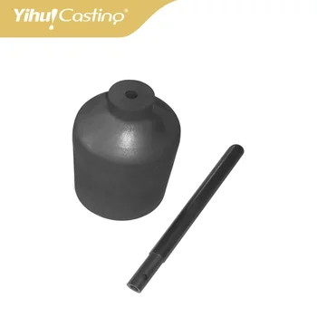 

VC500 Yihui graphite crucible and stopper for VC500 casting machine,high pure graphite crucible,casting crucible