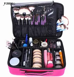 Макияж сумка-Органайзер профессиональный макияж коробки художник больше мешок ногтей узор полупостоянных tool Box косметичка сумки