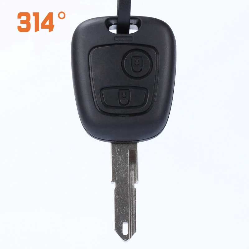 

Car Remote Control Straight Key Housing Key Shell Black Replacement Key Accessories Suit For Peugeot 206 207 307 Citroen C2