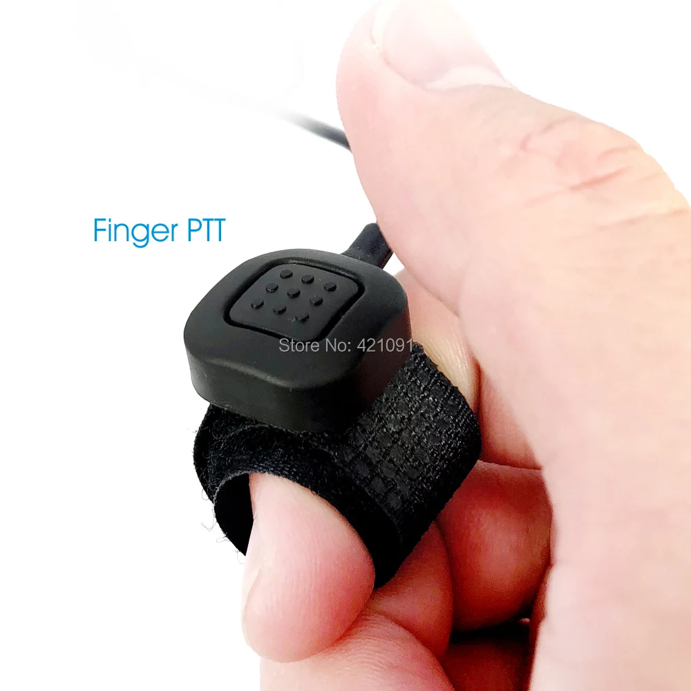 Unilateral Rear-mounted Headset Mic for Baofeng KENWOOD Radio 10