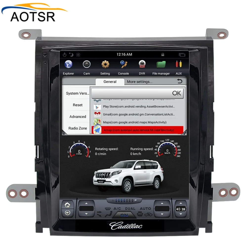 Top Tesla style Big Screen Android 6.0 car radio stereo for Cadillac Escalade 2007-2012 multimedia player GPS navigation no car dvd 2