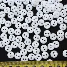 2000 шт мини-белые круглые полимерные пуговицы 2 отверстия 9 мм оптом или вы выбираете цвета D25