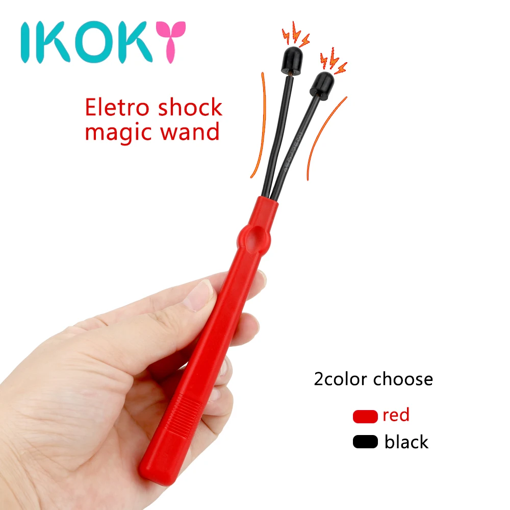 IKOKY Electric Shock Magic Wand Massager Clitoris Stimulator Electro Stimulation Adult Games Erotic Sex Toys for Couples | Красота и
