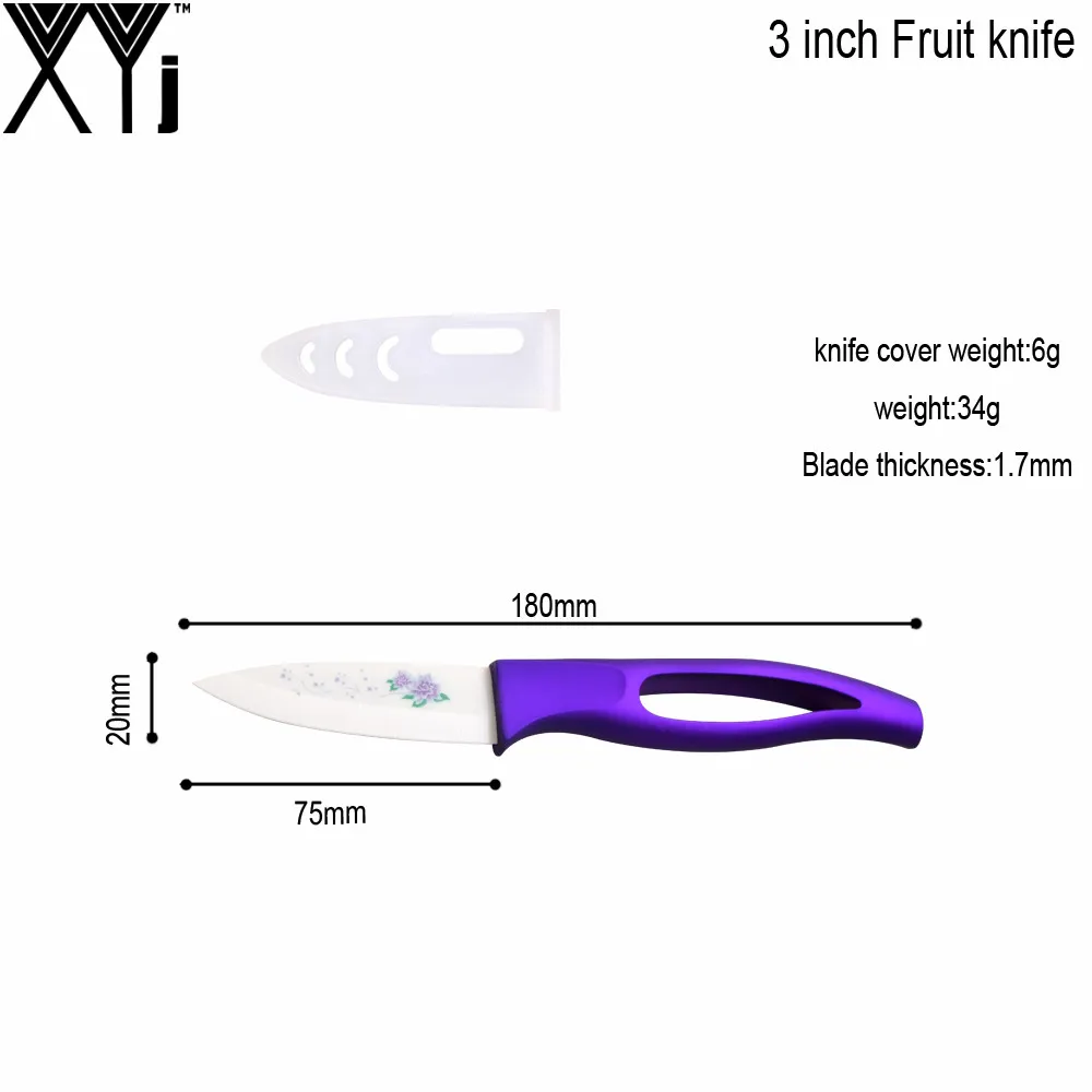 Merek Baru Keren Warna XYJ Pisau Dapur 6 4 3 Chef Utilitas Buah