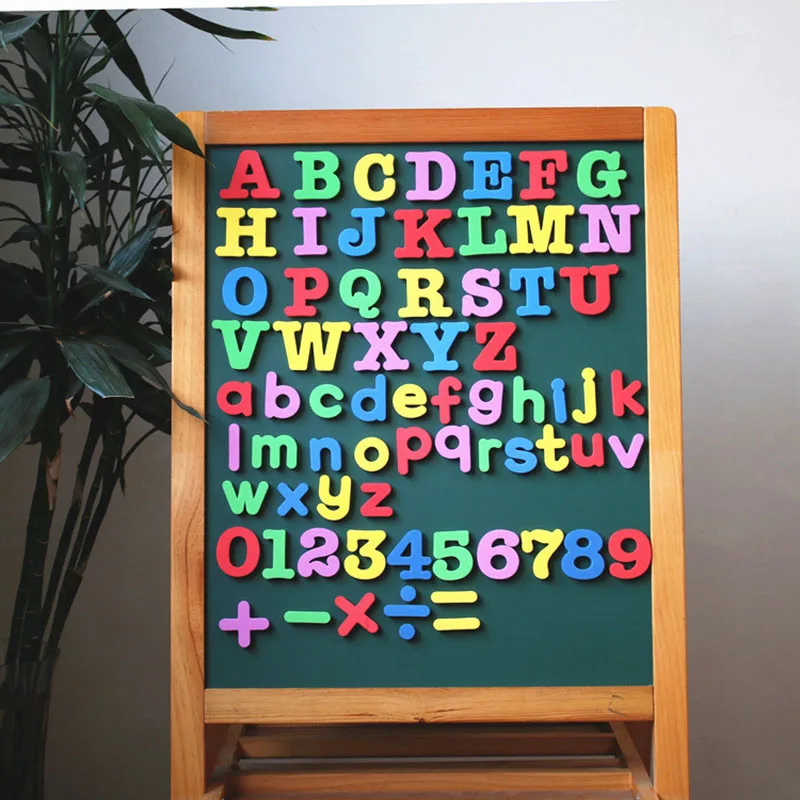 

EVA Magnetic Number and Letters Alphabet Calculating Signs 3D Stickers Colorful Soft Silicon Early Teaching Material DIY