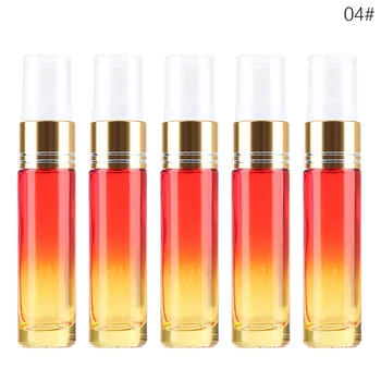 

Liplasting 5Pcs 10ml Mini Liquid Oil Cosmetic empty cosmetic containers Gradient Spray Bottle perfume bottles