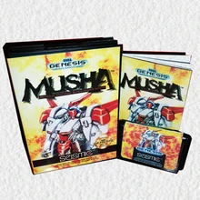 Чехол MUSHA US с коробкой и руководством для игровой консоли sega MegaDrive 16 bit MD card
