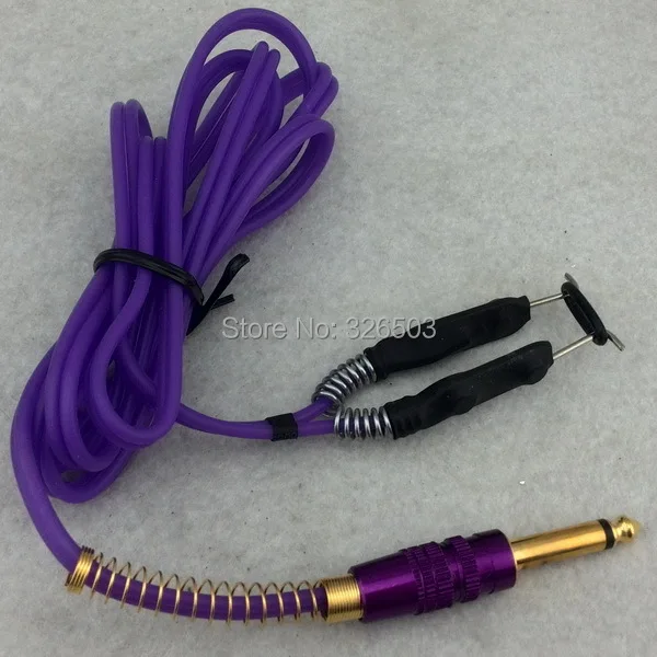 

One Silicone Top Tattoo Power Clip Cord For Machine Gun Kit Set Supply - TCC09